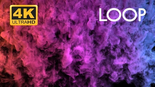 Vibrant Swirling Liquid Smoke Abstract Background