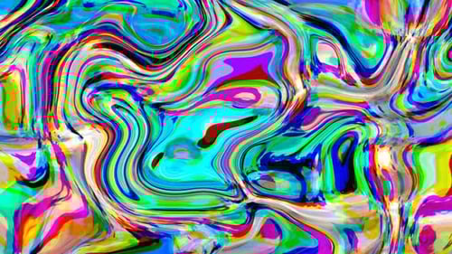 Dynamic Liquid Rainbow Concept Art Fluid Water