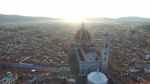 Aerial view of the Florence Cathedral