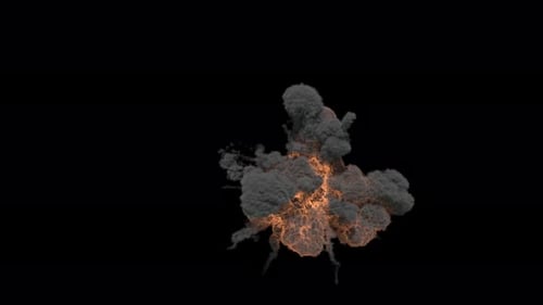 Realistic Fire and Smoke Explosion