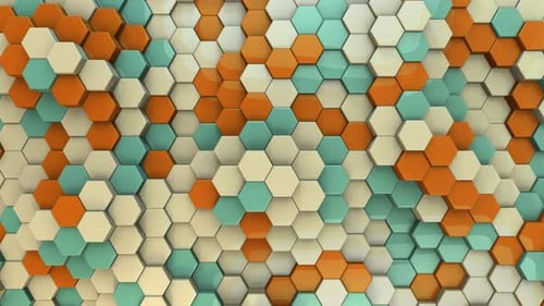 Hexagon-Hintergrund Vintage - 4K