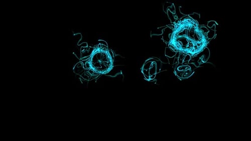 Dynamic Glowing Lines Abstract Fluid Particle Animation