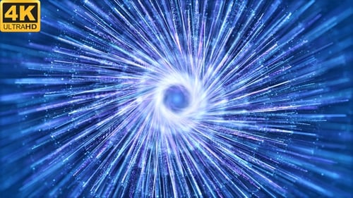 Dynamic Blue Light Rays Particle Background