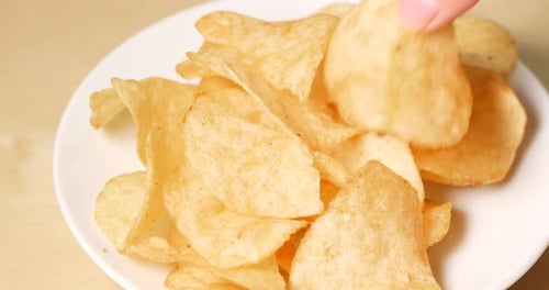 Eating Potatoes Chip