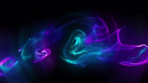 Dynamic Futuristic Particle Energy Swirl Motion Background