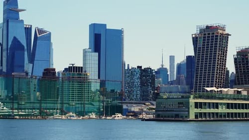 View From the River on Manhattan Financial District