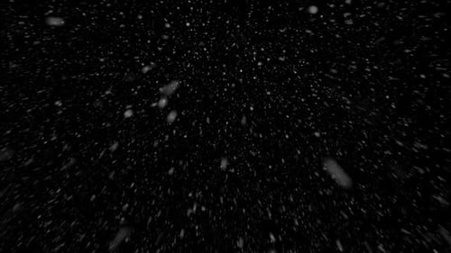 Realistic Falling Snow Particles Overlay