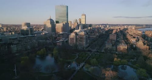 Aerial of Downtown Boston