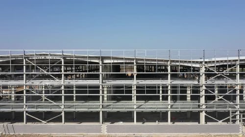 Sitio de construcción en la ciudad