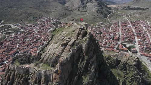 Castle Ruins Aerial Drone