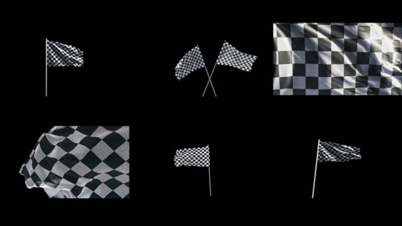 Dynamic Checkered Flag Transitions Pack for Racing Videos, Transitions ...