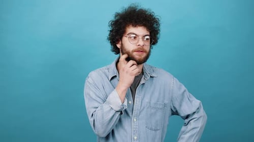 Young Adult Thinking and Having Idea