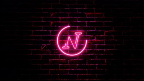 Pink Neon Light N Text Intro