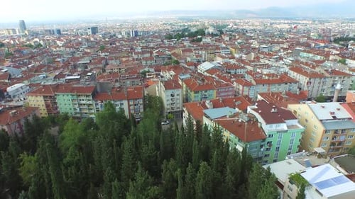 Aerial View of Bursa City