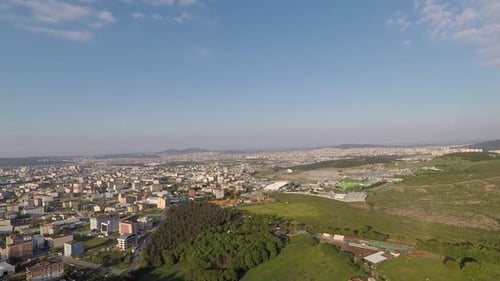 Aerial City and Farmland