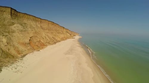 Empty Beach Aerial View. Four of Five Shots