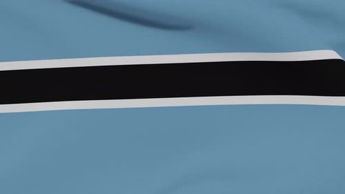 Abstract Waving Fabric Loop with Horizontal Blue and Black Stripes