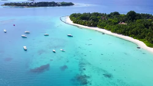 Aerial drone seascape of lagoon beach by lagoon with sand background