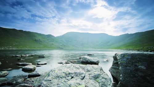 Lake in mountains