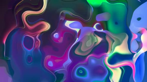 Vibrant Abstract Fluid Liquid Waves Motion Background Loop