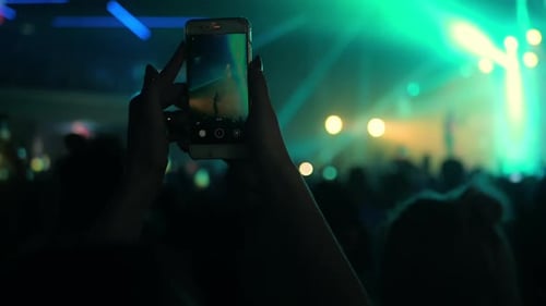 Music Concert Party Hand Smartphone Rock Dj Lifestyle