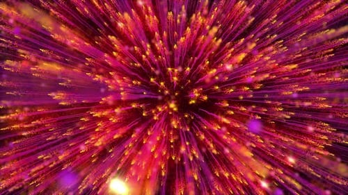 Fond de particules colorées