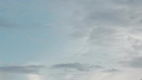 Soft Clouds Time Lapse in the Blue Sky