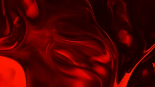 Dynamic Red Liquid Ink Swirl Abstract Motion Background