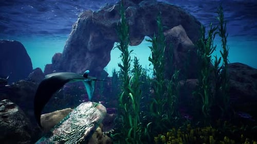Underwater Blue ocean