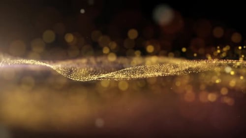 Abstrakte glitzernde Goldpartikel Hintergrund 04
