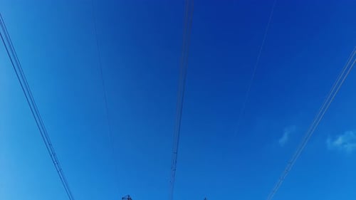 High Voltage Electric Tower With Insulators