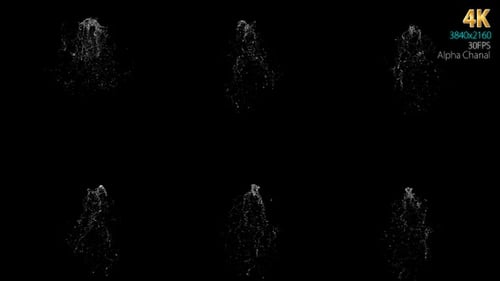 Realistic Water Splash Fluid Elements Animation