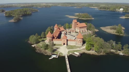 Trakai Castle and Beautiful Landscape of Lithuania