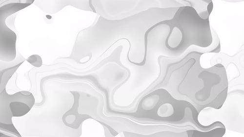 Abstract White Grey Liquid Flowing Seamless Loop Background