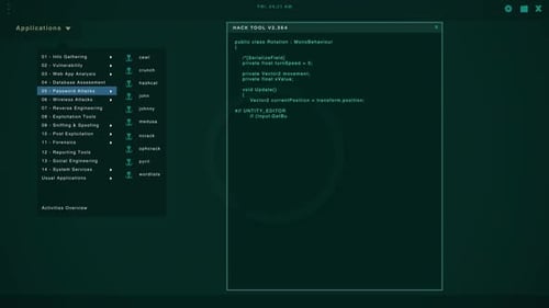 Pantalla de hacker con múltiples ventanas que muestran cadenas de código