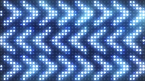 Abstract Blue LED Wall Grid Lights Animation