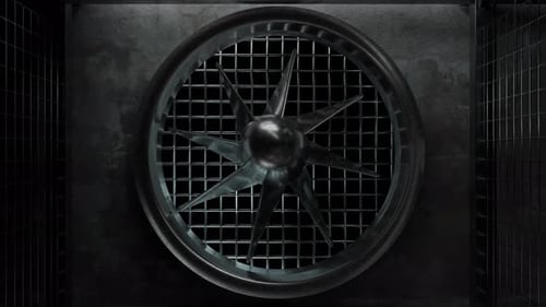 Schleife einer alten Rotationsturbine