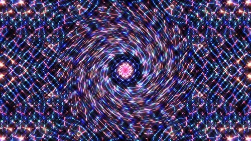 Neon Futuristic Swirling Lights Loop