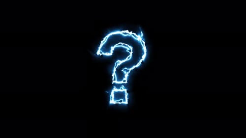 Fragezeichen mit Neon