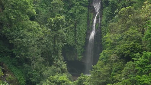 Beautiful Tropical Waterfall. Bali,Indonesia.