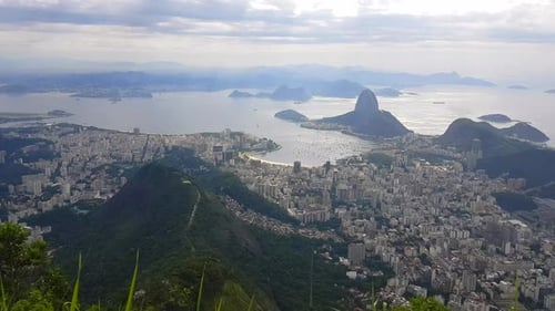 Vista panorâmica do Rio de Janeiro e do Pão de Açúcar Brasil