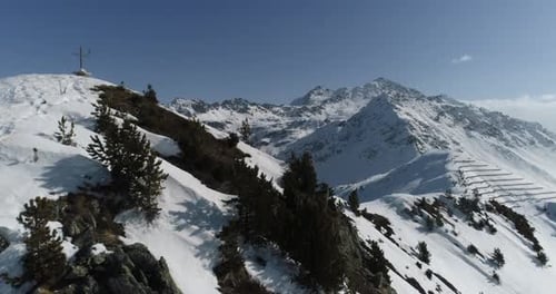 Alps Cold Mountain Top Snow Ice Tourism Sport Eco Travel Mountains Peaks Cliffs Rocks Ridges