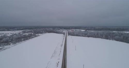 Winter Road Field