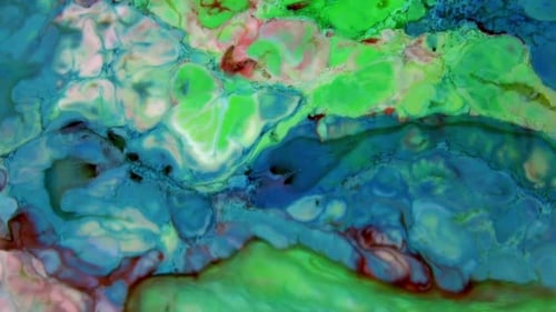Abstrakter Hintergrund mit psychedelischer Malerei In lebendigen Farben 505