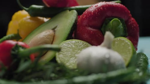 Close Up of Fresh Vegetables on the Table