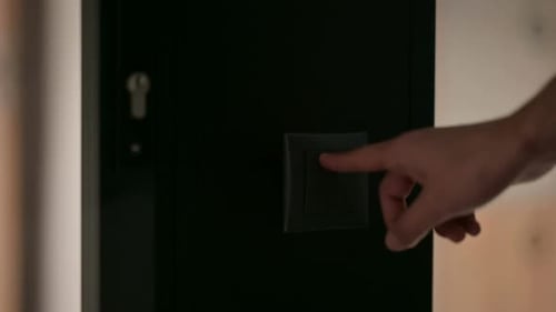 Botão de desligamento da eletricidade elétrica