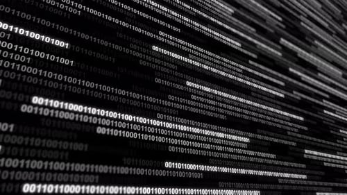 Binary code abstract technology background. Global network