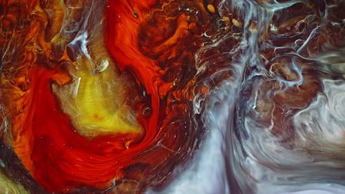 Abstract Colorful Food Paint Diffusion Spread 042