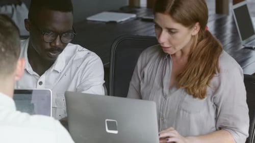 Colleagues Solving Problem Together