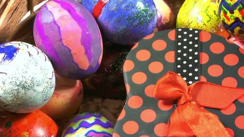 Colorful Easter Paschal Eggs Celebration